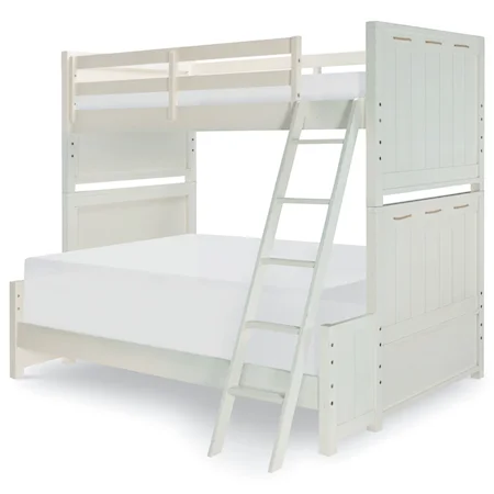 Twin over Full Bunk Bed with Ladder
